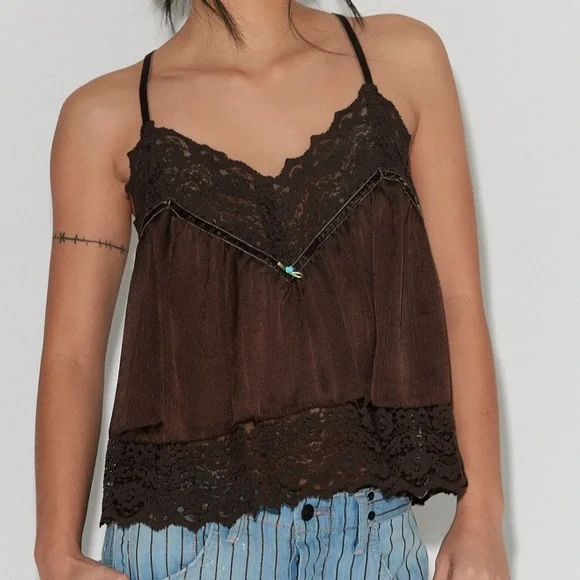 Free People Fiona Satin Cami - Picture 3 of 3